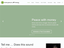 Tablet Screenshot of makepeacewithmoney.com